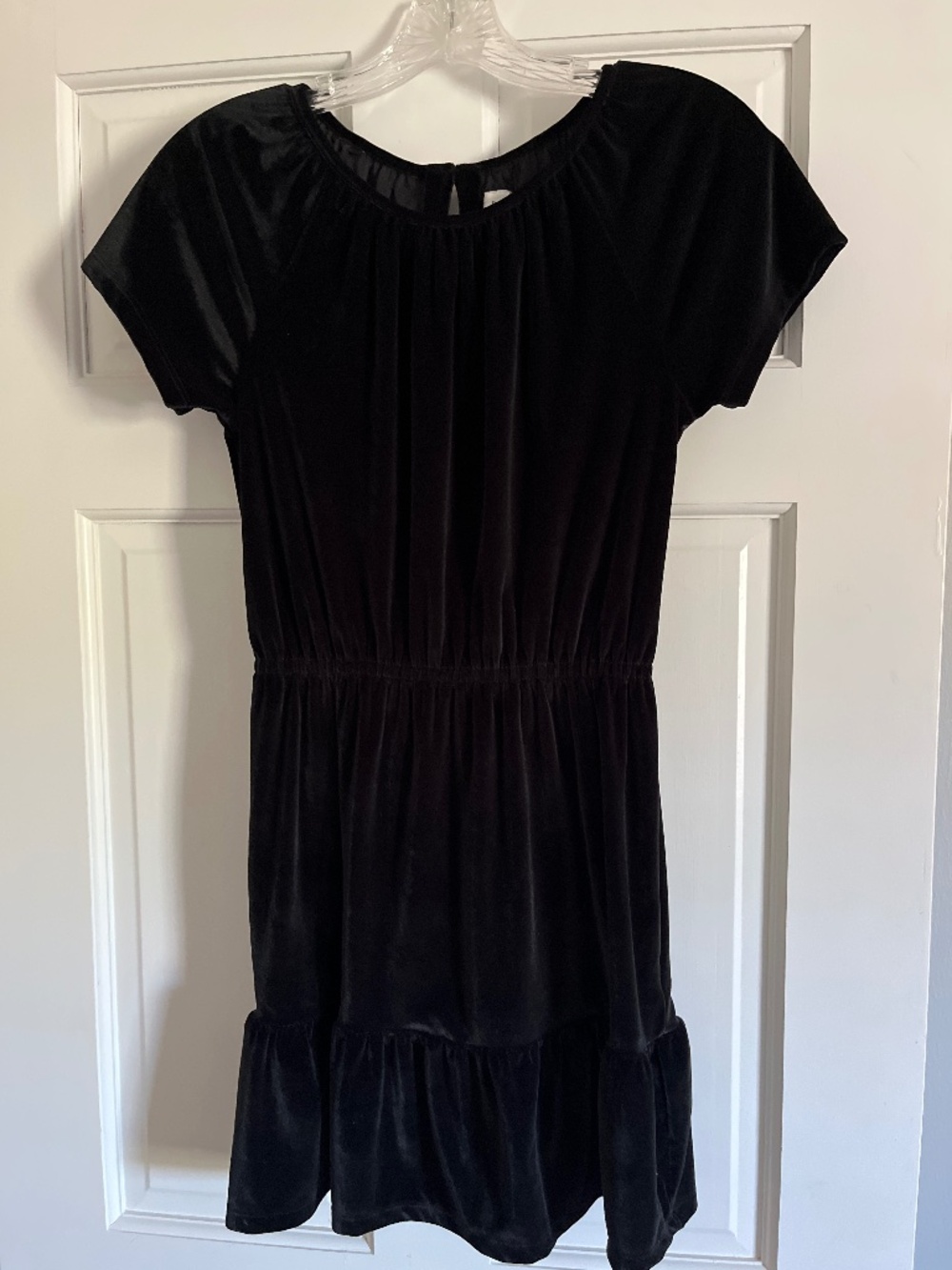 Black velvet dress